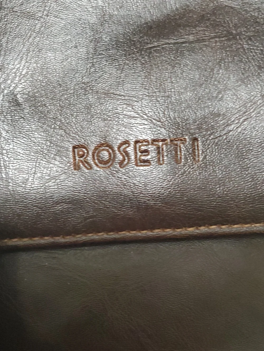 Rosetti Y2K Brown Faux Leather Multipocket Utility Double Handle Shoulder Bag